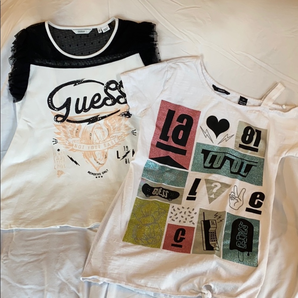 2 Girls Guess Shirts